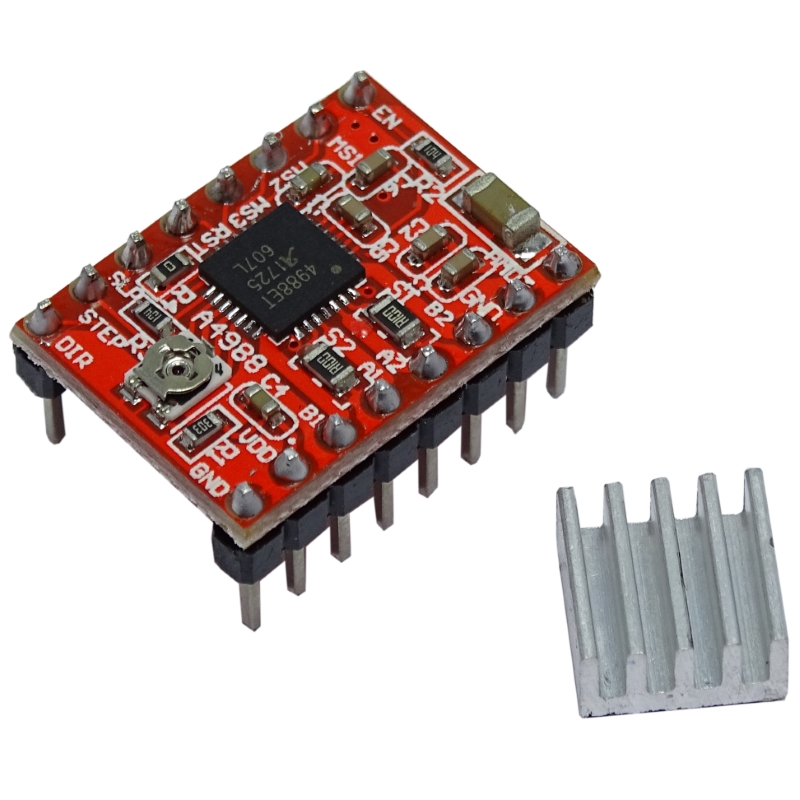 5x A4988 3D Drucker Printer Schrittmotor Stepper Motor Driver Reprap Kühlkörper